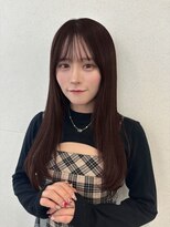 ユーフォリア 渋谷グランデ(Euphoria SHIBUYA GRANDE)&nbsp;ココアブラウン ストレートヘア 艶カラー