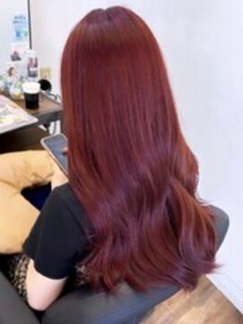 リコバイアフロート(riko by afloat) ワインレッド/ブリーチなしダブルカラー