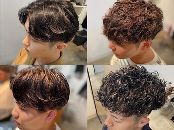 アマート(AMAT)の写真/扱いやすく簡単なセットでキマる!パーマデビュー～忙しいビジネスマンにもおススメ◎[メンズパーマ/桑田町]