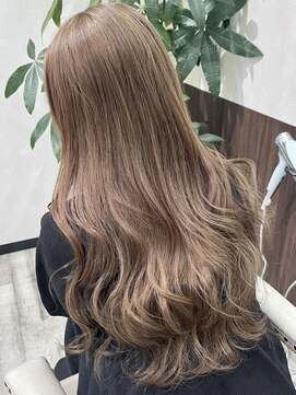 ベルヘアーデザイン 堺東(Belle hair Design) 外国人風ハイトーンミルクティーベージュ堺東20代30代40代