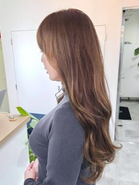 エイス 梅田 中津(Ace) レイヤーカット　マロンベージュ
