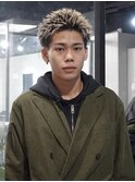 スパイキーショート/ブロンド/ブリーチカラー/抜きっぱなし