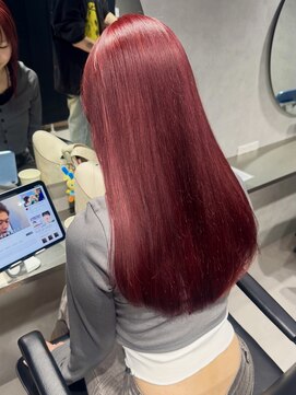 ルシティ(Le City) wine RED【髪質改善/ブリーチ/ダブルカラー/ボブ/レイヤー】