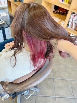 ソワンドゥブレス 瓜破店(soin de brace) インナーカラー