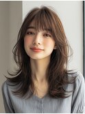 ミルクティーブロンド/ダークブルー/デジタルパーマ/人形町