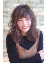 ビーハイブ 一番町店 アヴェダ(BEHIVE)&nbsp;とろみウェーブ×透け感をプラスしたセミディ