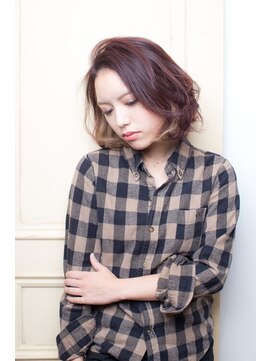 ジャンクスアットホーム 【janx at home】ナチュラルボブ　ゆるふわハニーヘアー