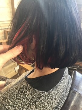 アングルナージュ(ENGRENAGE) ワンレン×インナーカラー【ENGRENAGE×相模原】