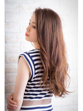 ヘアーアートシフォン 池袋西口店(Hair art chiffon) セミウェエットウェーブ暖色系カラーシアカラーくすみブルー