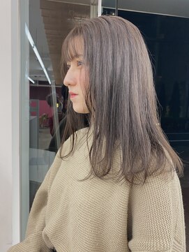 コフィー バイ メルト 吉祥寺(cofy by melt) 【中澤彩乃】抜け感シアーグレージュダブルカラーケアブリーチ