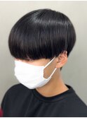 黒髪マッシュナチュラルマッシュメンズヘア韓国ツーブロック