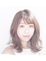 黒髪/グレーベージュ/レイヤーロング/前髪パーマ/銀座