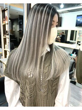 ラピス 千葉(Lapis) パールグレージュグラデーション×シールハイライト