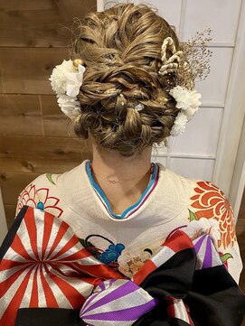 ザブックハンドサロン(The book hand salon) 振袖×ヘアアレンジ