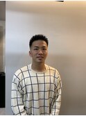 メンズローフェードアップバングベリーショートF