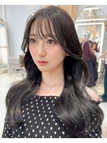 アフロートリノ(AFLOAT Leino)&nbsp;大人可愛い韓国お姉さんヘア　レイヤーカット　シースルー#