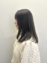 ゼンドットカラスマ(Zen.karasuma)&nbsp;ブルーグレージュ×セミロング20代30代40代