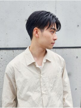 スーハ 恵比寿(SUUHA) ビジネスヘア/上げ流し大人メンズスタイル/２ブロックショート