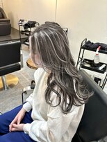 ブレンド 渋谷(BLend)&nbsp;20代30代40代白髪ぼかしハイライト小顔ショートボブミニウルフ