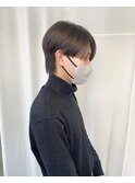 センターパートマッシュショート