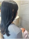 デザインカラーレイヤーカットウェットヘア