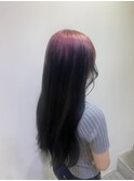 ルーツカラーピンクブラック