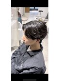毛流れセンターパート