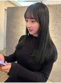 透明感ブルーブラック×ナチュラルレイヤー