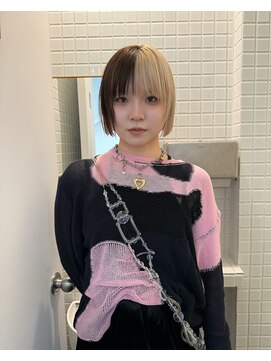 オムズポカ 栄矢場町店(OM's poka) デザインカラー/ミニボブ