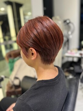 エアー 銀座タワー(AIR) 艶映えショート・暖色チェリーレッド