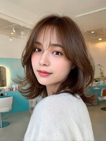 クレビア 名古屋(CreBiA)&nbsp;ミディアム/レイヤー/ボブ/透明感ココアブラウン