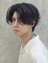 ニコ トウキョウ ロジック(nico TOKYO Logic)&nbsp;メンズセンターパートニュアンスパーマアップバング