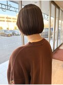 大人ボブ／ショートボブ/艶カラー