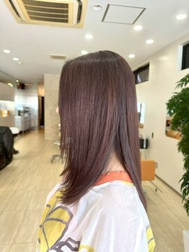 ディーコ(IDEEK) まとまり重視の美フォルムロング/春先取りピンク系ブラウン