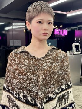 キジ(KIJI) ベリーショート/ショート/ミルクティーベージュ/ハイトーン