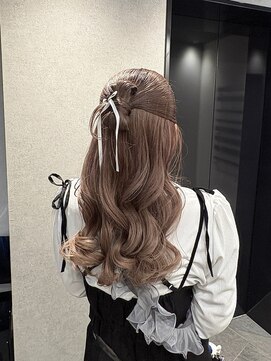 クラリス バイネオ 武蔵小杉(Claris by neo) カチモリリボンシニヨンハーフアップ◯