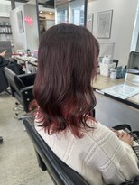 アジールヘア 赤羽駅南口店(agir hair) ピンクインナーカラーピンクブラウン赤羽