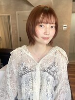 サンルーム(SUN room) 10代20代30代顔周りレイヤーボブモカブラウンショートボブ