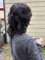 エヌヨンブンノイチ 茅ヶ崎(n1/4)&nbsp;30代40代50代ミディアムレイヤーパーマ似合わせ小顔前髪あり