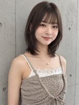 シー バイ ロンド 新宿(Sea by Lond)&nbsp;ワンホンレイヤ ー×ダークブルー[デジタルパーマ/ボブ/韓国]