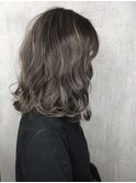アッシュグレイ ハイライト