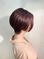 ボアソルテ(Boa Sorte)&nbsp;極細ハイライト×ピンクホワイト×ショートボブ
