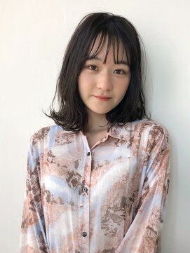 シスタ(SISTA) 【SiSTA】田中シースルーバング暗髪外ハネボブロブ