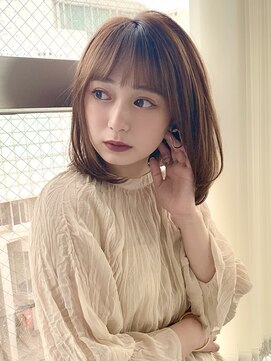 ルームバイシー 新宿(Loom. by Sea) ワンカールでも可愛いミディアムヘア/まろベージュ