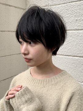 ニーフ 恵比寿(neaf) ショートレイヤー　暗髪　マッシュ　前髪　似合わせ　小顔
