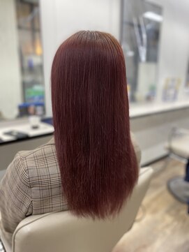 ナンバー ブラオ 名古屋栄(N° blao) ピンクレッド ピンクブラウン チェリーピンクカラー