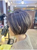 ショートボブ#京成津田沼#大人ショートカット#奏の杜#京成大久保
