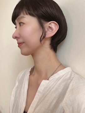 トップヘアー ガーデンヴィラ 安城(Garden Villa) 耳掛けグラボブ/ニュアンスカラー/前髪パーマ