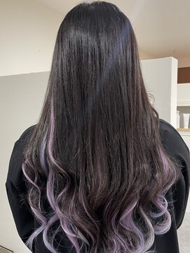 ハイエクステンション 京都駅前店(Hi-Extension) パープルピンクハイライト