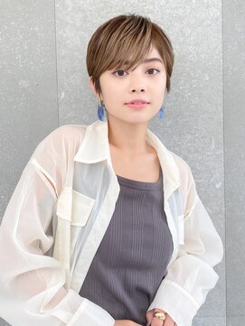 ロンド レグリーズ 立川(Lond leglise) ショート×顔周り×前髪×シルキーベージュ×グレージュカラー